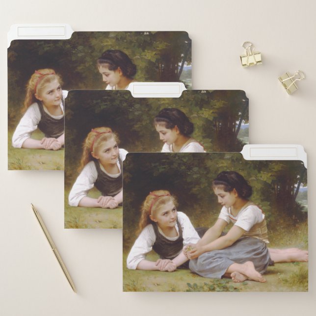 Les Noisettes: Young Girls Collecting Hazelnuts File Folder (Set)