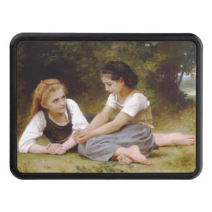 Les Noisettes: Young Girls Collecting Hazelnuts Hitch Cover