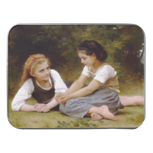 Les Noisettes: Young Girls Collecting Hazelnuts Jigsaw Puzzle