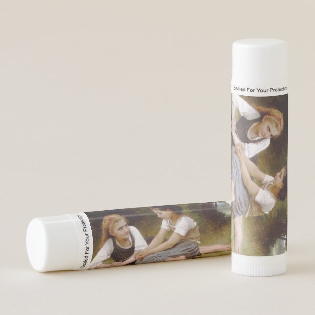 Les Noisettes: Young Girls Collecting Hazelnuts Lip Balm (Front)