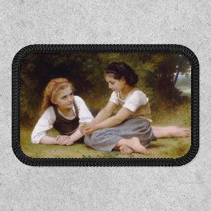 Les Noisettes: Young Girls Collecting Hazelnuts Patch