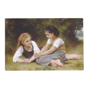 Les Noisettes: Young Girls Collecting Hazelnuts Placemat