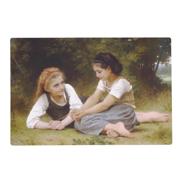 Les Noisettes: Young Girls Collecting Hazelnuts Placemat (Front)