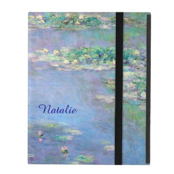 Les Nympheas Water Lilies Claude Monet Fine Art Ipad Folio Case by monet_paintings at Zazzle