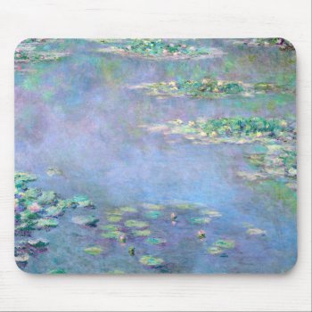 Les Nympheas Water Lilies Claude Monet Fine Art Mouse Pad by monet_paintings at Zazzle