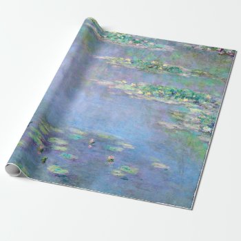 Les Nympheas Water Lilies Claude Monet Fine Art Wrapping Paper by monetart at Zazzle