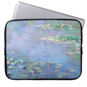 Les Nympheas Water Lilies Impressionism Fine Art Laptop Sleeve by monet_paintings at Zazzle
