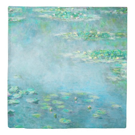 Les Nympheas Water Lilies Monet Fine Art Duvet Cover