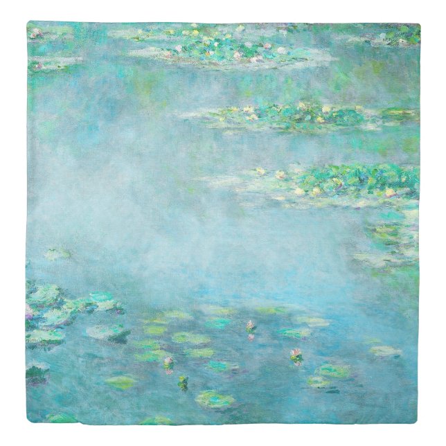 Les Nympheas Water Lilies Monet Fine Art Duvet Cover (Front)