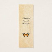 Les Papillons Bookmark (Back)