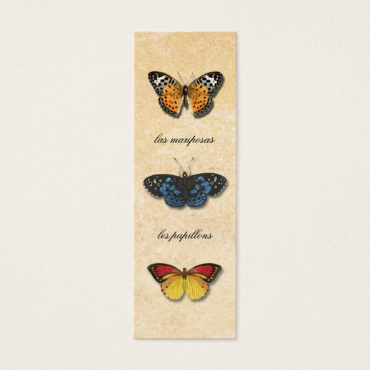 Les Papillons Bookmark (Front)
