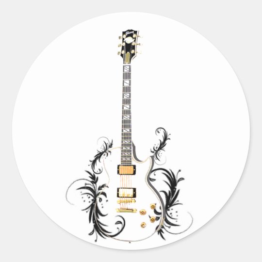 les_paul classic round sticker