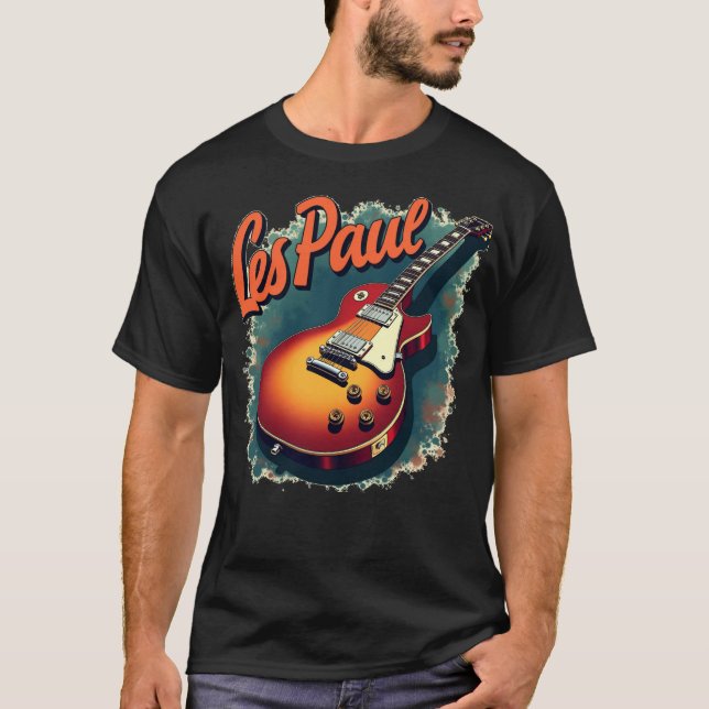 Les Paul Guitar Men's Graphic T-Shirt (Front)