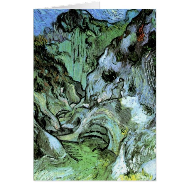 Les Peiroulets Ravine by Vincent van Gogh Cards (Front)