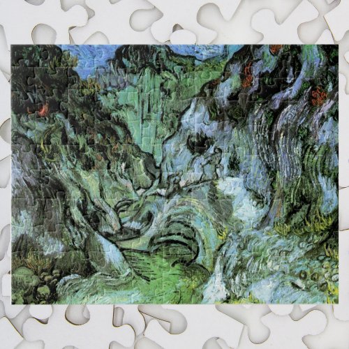 Les Peiroulets Ravine by Vincent van Gogh Jigsaw Puzzle
