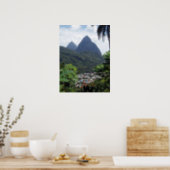 Les Pitons, St Lucia Poster (Kitchen)