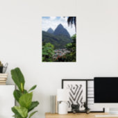 Les Pitons, St Lucia Poster (Home Office)