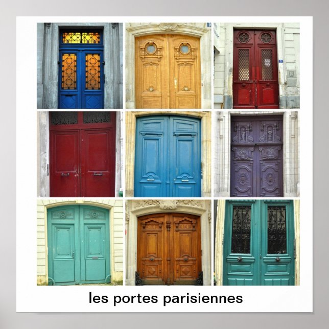 les ports parisienne - Parisian Doors Poster (Front)