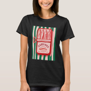 Les Sardines Fisherman Aesthetic Coastal Sardine S T-Shirt