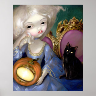 Les Vampires: Lanterne-Citrouille ART PRINT cat