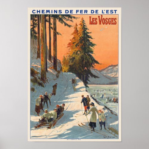 Les Vosges France Vintage Poster 1912