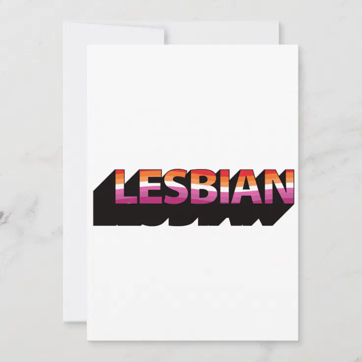 Lesbian 3d Flag Holiday Card Zazzle