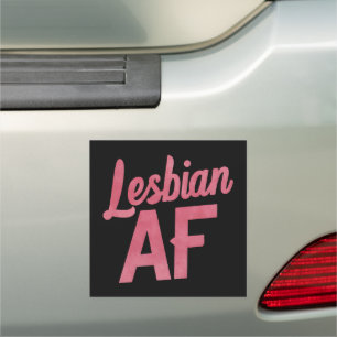Lesbian AF Flower LGBT Pride Gay Love Parade Car Magnet