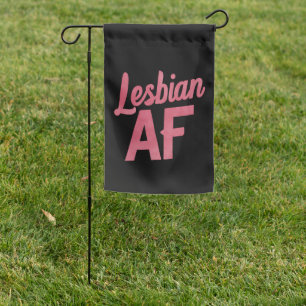 Lesbian AF Flower LGBT Pride Gay Love Parade Garden Flag