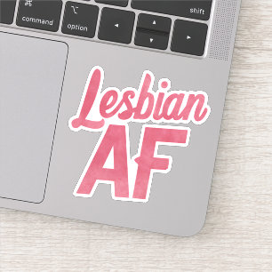 Lesbian AF Flower LGBT Pride Gay Love Parade Sticker