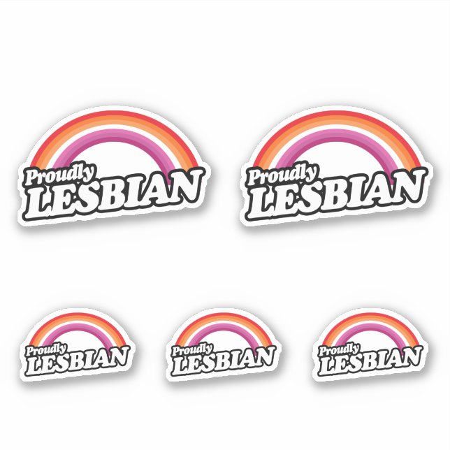 Lesbian and Proud Sticker (Front)