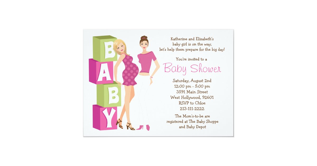 baby shower invitation for girl zazzle com wedding invitations with free rsvp cards