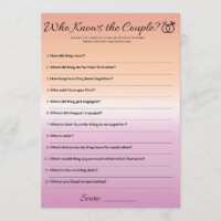 Lesbian Bachelorette Game, Who knows the couple