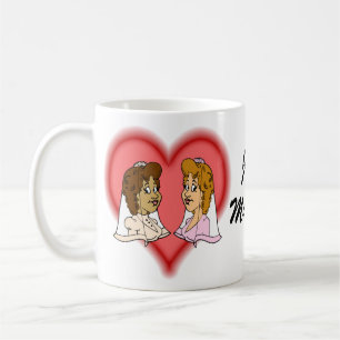 Lesbian Bi-Racial Couple Coffee Mug