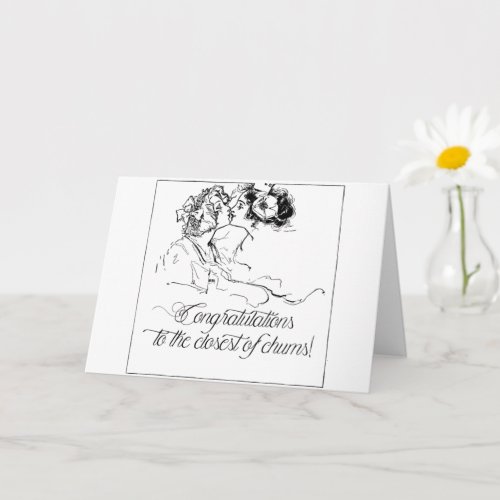 Lesbian Bisexual Congratulations Wedding Card