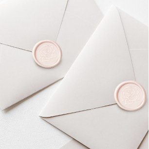 Lesbian Brides Regency Pink Roses Wax Seal Sticker