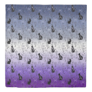 Lesbian Butch Pride Black Cat - Mystical Witchy Duvet Cover
