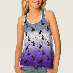 Lesbian Butch Pride Black Cat - Mystical Witchy Tank Top