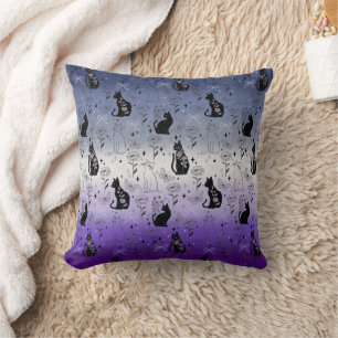 Lesbian Butch Pride Black Cat - Mystical Witchy Throw Pillow