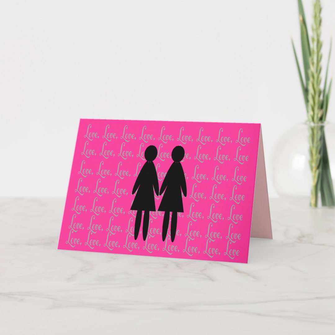 Lesbian Cards "Love" poem inside | Zazzle