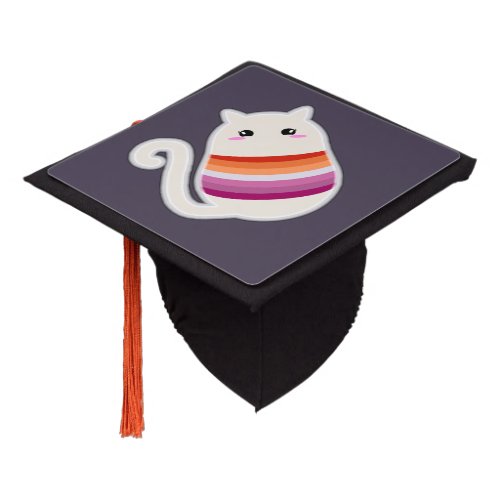 Lesbian Cat Graduation Cap Topper