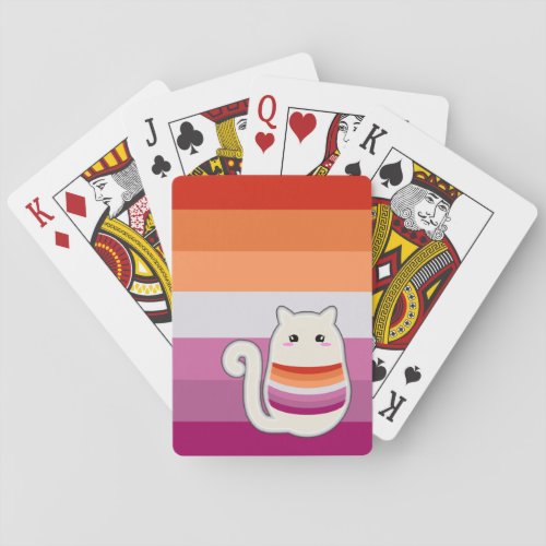 Lesbian Cat Poker Cards