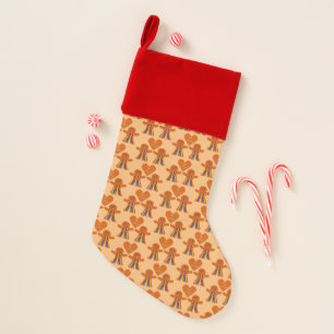 Lesbian Christmas Gingerbread Ladies Couple  Stocking