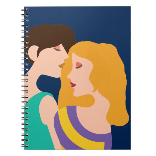 Lesbian Couple Beautiful Women in Love Drawing Notebook