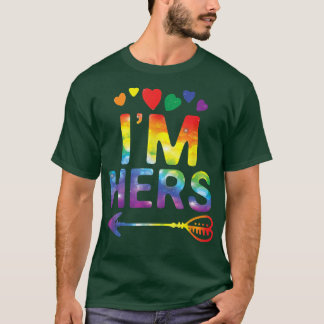 Lesbian Couple Funny I'm Hers Matching LGBT Pride  T-Shirt