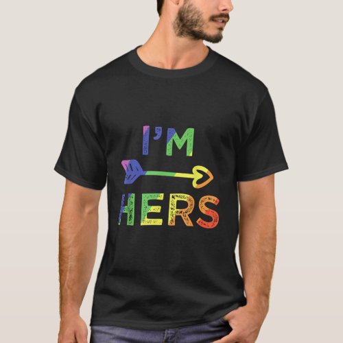 Lesbian Couple Im Hers Shes Mine Matching LGBT Pri T_Shirt