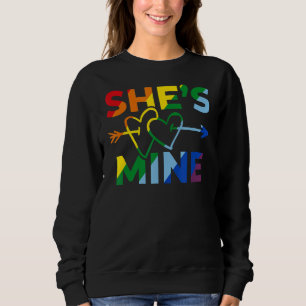 Lesbian Couple She's Mine I'm Hers Matching Lgbt P Sweatshirt