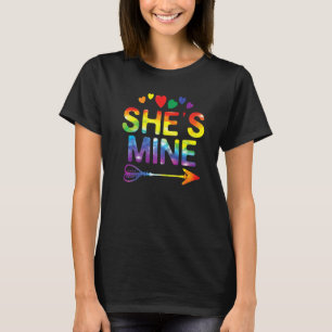 Lesbian Couple She's Mine Matching Lgbt Pride T-Shirt