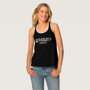 Lesbian - custom text tank top