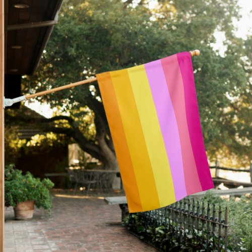 Lesbian Dawn Pride House Flag