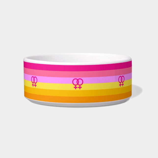 Lesbian Dawn Pride WLW Bowl (Front)